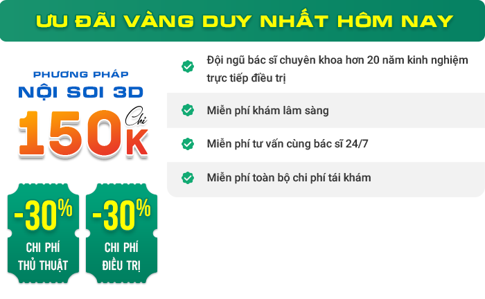 Ưu đãi bệnh trĩ