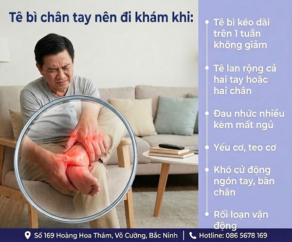 Tê bì tay chân tái phát nhiều lần – Chủ quan hôm nay, hối hận về sau